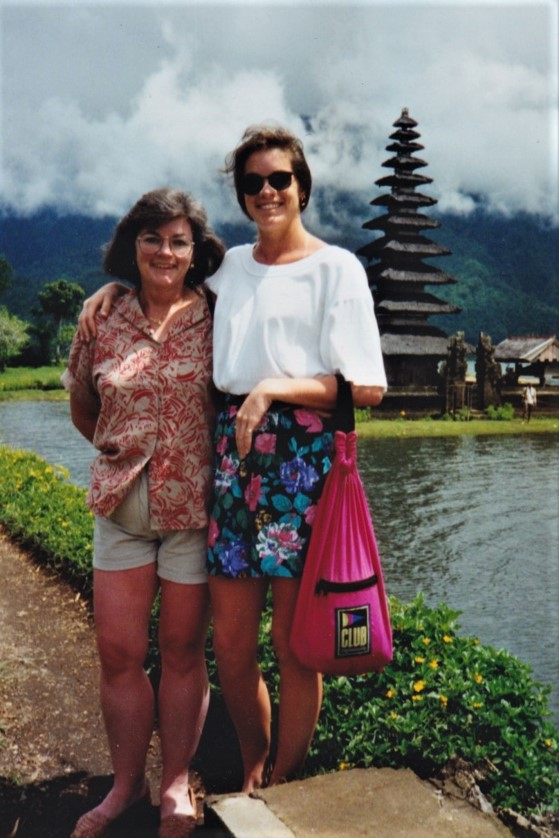 Reta and Melinda in Bali, 1991