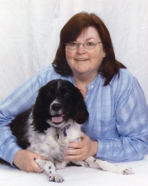 Reta with her pooch, 2003