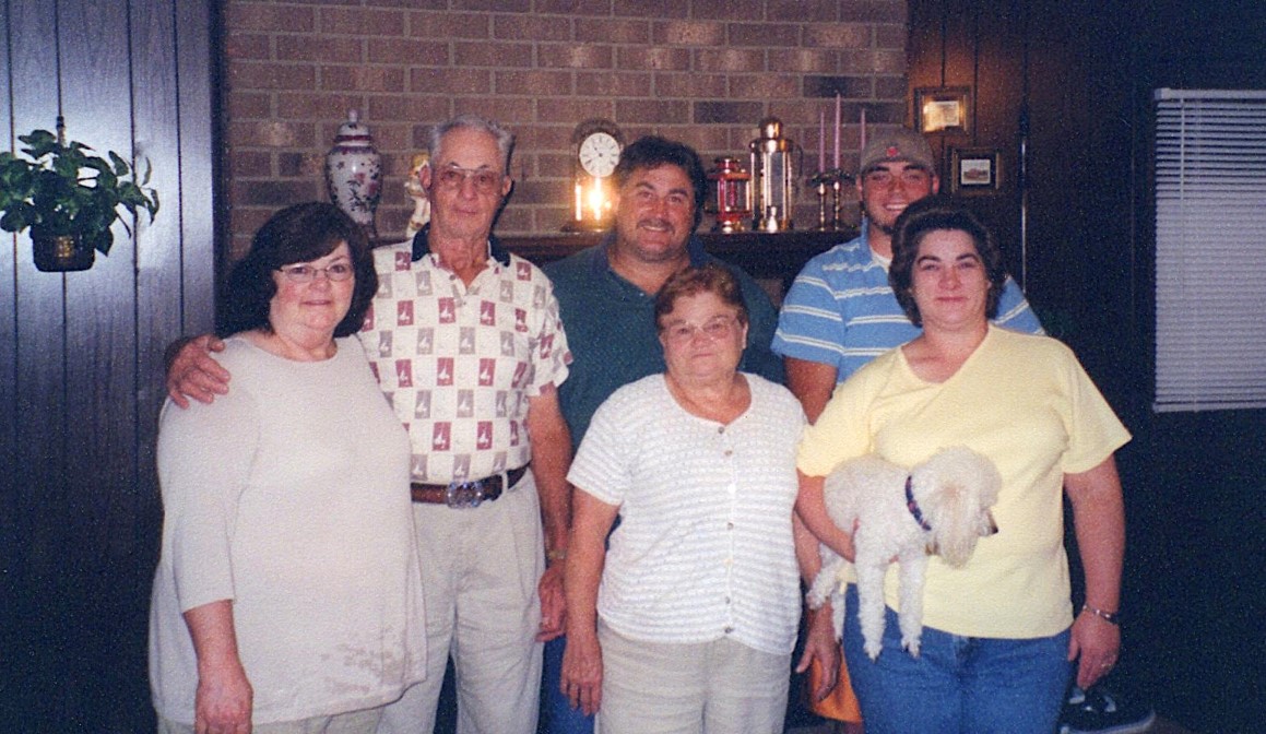 Reta with Uncle Jimmie's family, 2004