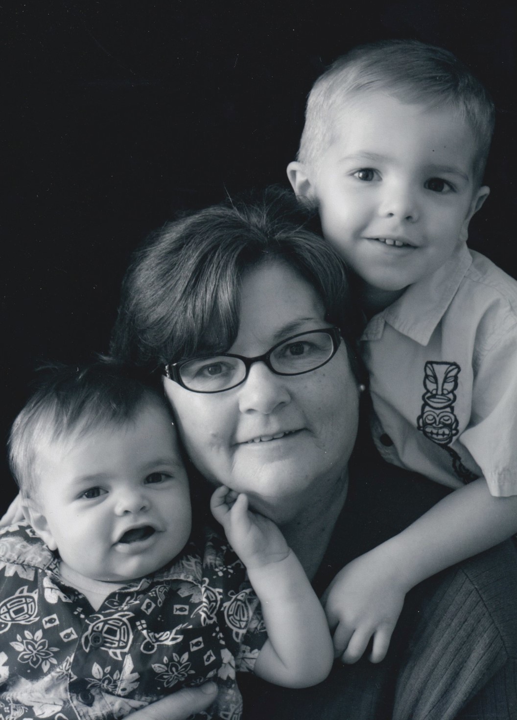 Reta and grandkids, 2007